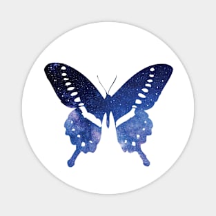 Blue Galaxy Butterfly Magnet